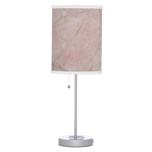 Rose Quartz Marble Table Lamp