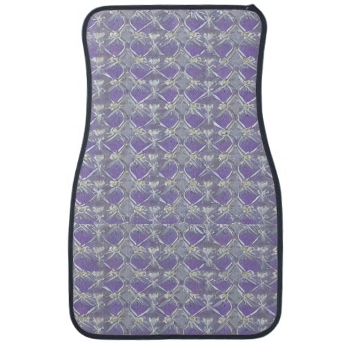 rose quartz periwinkle violet gray car floor mat