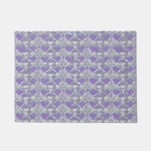 rose quartz periwinkle violet gray doormat