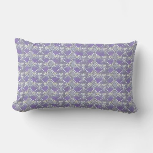 rose quartz periwinkle violet gray lumbar pillow