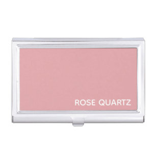 Rose Quartz pink color name Business Card Case
