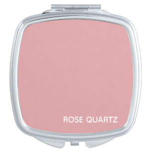 Rose Quartz pink color name Compact Mirror