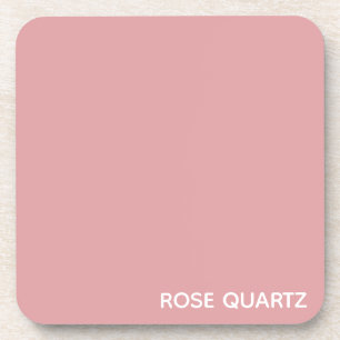 Rose Quartz pink colour name Beverage Coaster