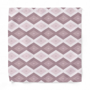 Rose quartz pink diamond pattern bandana