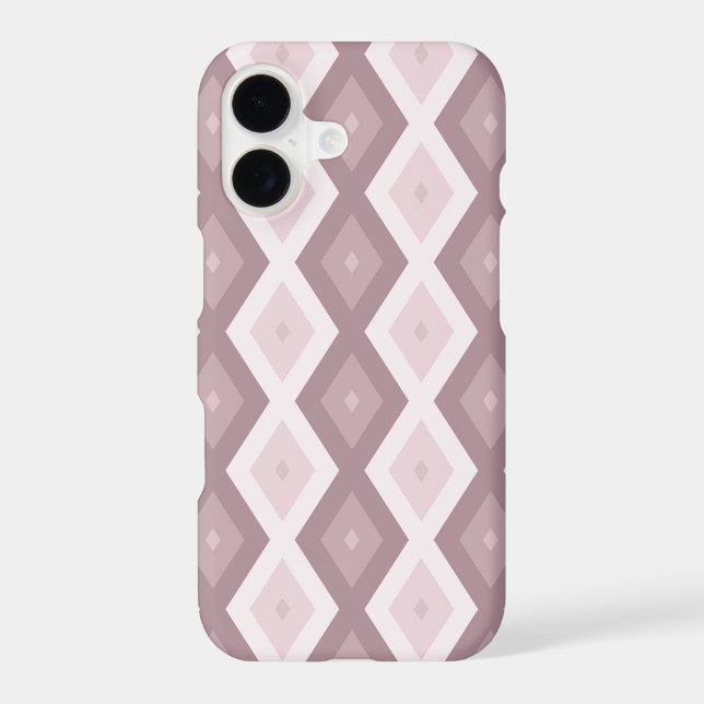 Rose quartz pink diamond pattern Case-Mate iPhone case (Back)