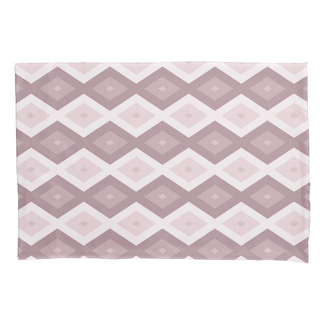 Rose quartz pink diamond pattern pillow case (Front)