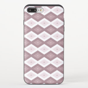 Rose quartz pink diamond pattern iPhone 8/7 plus slider case
