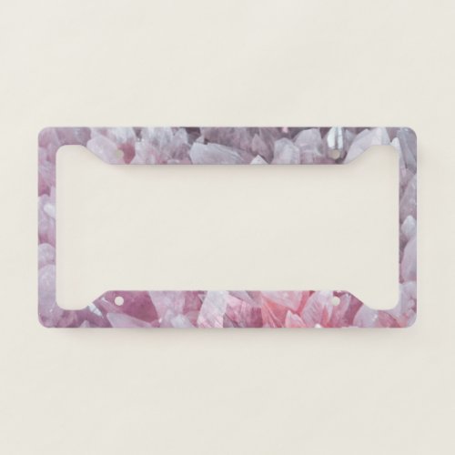 Rose Quartz Pink License Plate Holder License Plate Frame