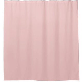 rose quartz pink solid color bath curtain