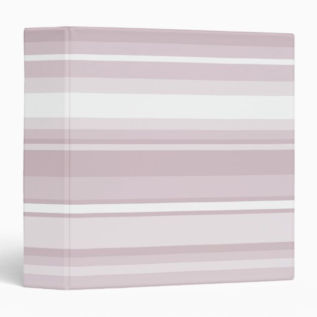 Rose quartz pink stripes binder (Front/Spine)