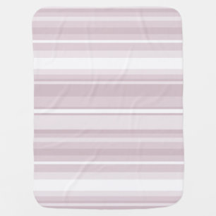 Rose quartz pink stripes swaddle blanket
