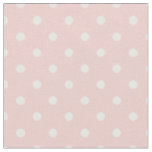 Rose Quartz Pink &amp; White Polka Dot Fabric