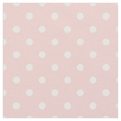 Rose Quartz Pink & White Polka Dot Fabric