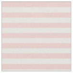 Rose Quartz Pink &amp; White Striped Fabric