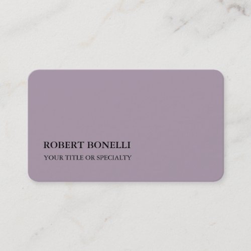 Rose Quartz Platinum Grey Stylish Minimalist Business Card