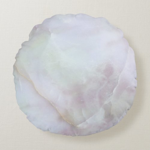 Rose quartz round pillow