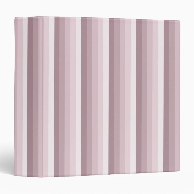 Rose quartz shadow stripes 3 ring binder (Front/Spine)