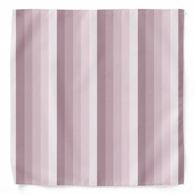 Rose quartz shadow stripes bandana (Front)