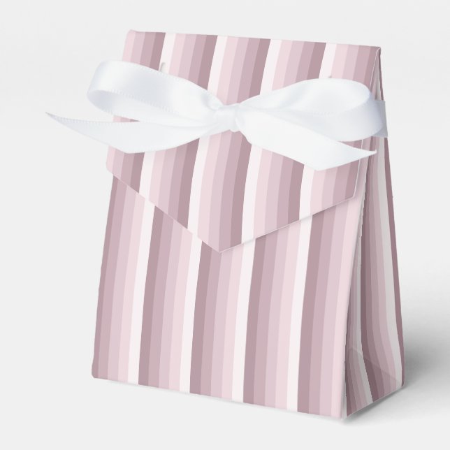Rose quartz shadow stripes favor boxes (Front Side)