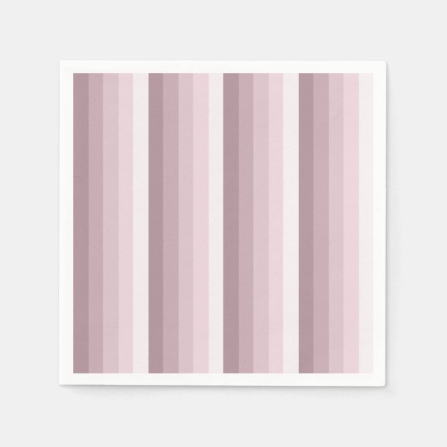 Rose quartz shadow stripes napkins (Front)