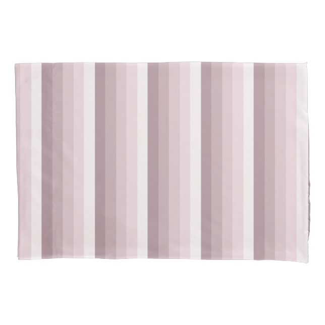 Rose quartz shadow stripes pillow case (Front)