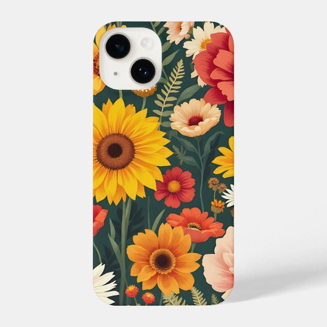Rose Radiance: Elegant Flower Phone Cover (Back)
