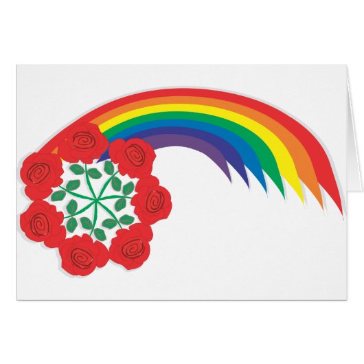 Rose-Rainbow arc Cards (Front Horizontal)