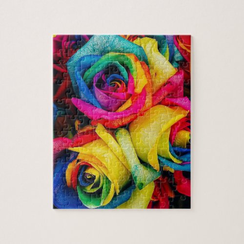 Rose Rainbow Jigsaw Puzzle