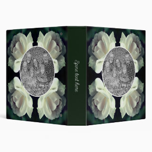 Rose Raindrop Frame Create Your Own Photo  3 Ring Binder