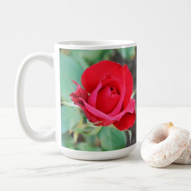 Rose Red  Coffee Mug (With Donut)