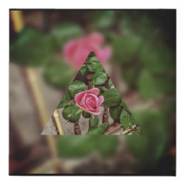 Rose Red Faux Wrapped Canvas Print