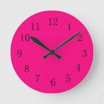 Rose Red Kitchen Wall Clock at Zazzle