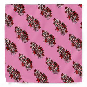 ROSE RED -Pink Bandana