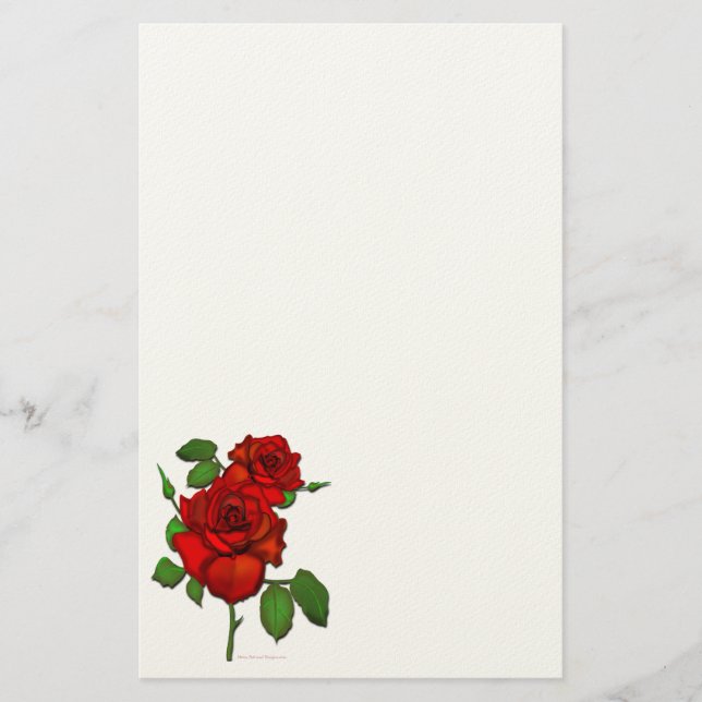 Rose Red Stationery (Front)