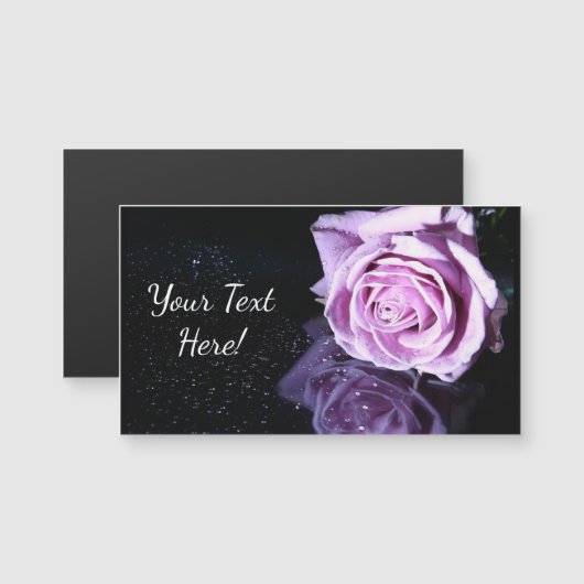Rose Reflection Magnetic Business Card (Front/Back)