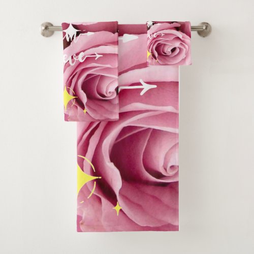 Rose Reverie Collection Bath Towel Set