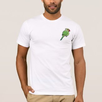 Cute Green Indian Ringneck Men's Basic American Apparel T-Shirt
