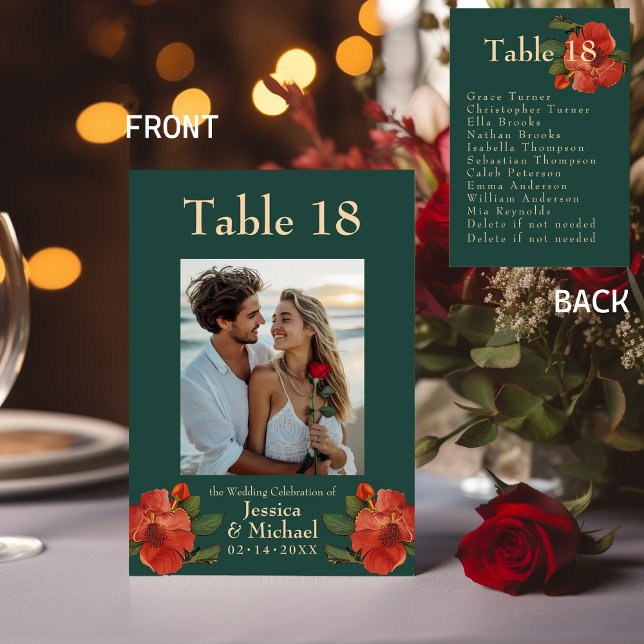 Rose Romance: Art Nouveau Splendor Table Number (Rose Romance: Art Nouveau Splendor collection. Please explore the rest of collection. )