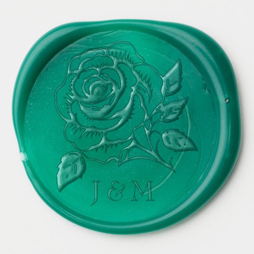  Rose Romance Art Nouveau Splendor Wax Seal Sticker
