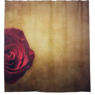Rose rose bloom abstract romantic shower curtain