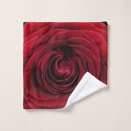 Rose Rot Schwarz Wash Cloth