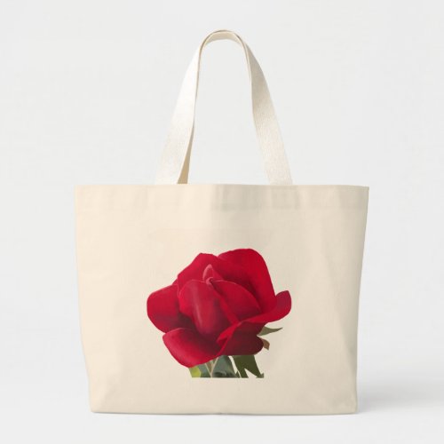  Rose rouge _ Red rose  Large Tote Bag