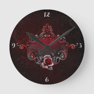 *Rose -Round (Medium) Clock