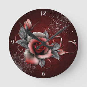 Rose -Round (Medium) Clock
