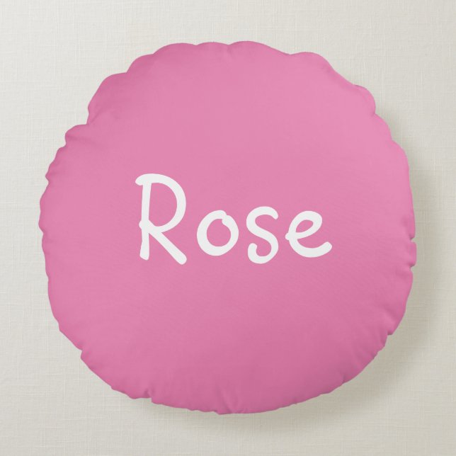 Rose Round Pillow (Front)