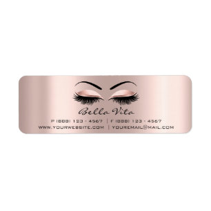 Rose RSVP Bridal Shower Sweet 16th Makeup Artist Label