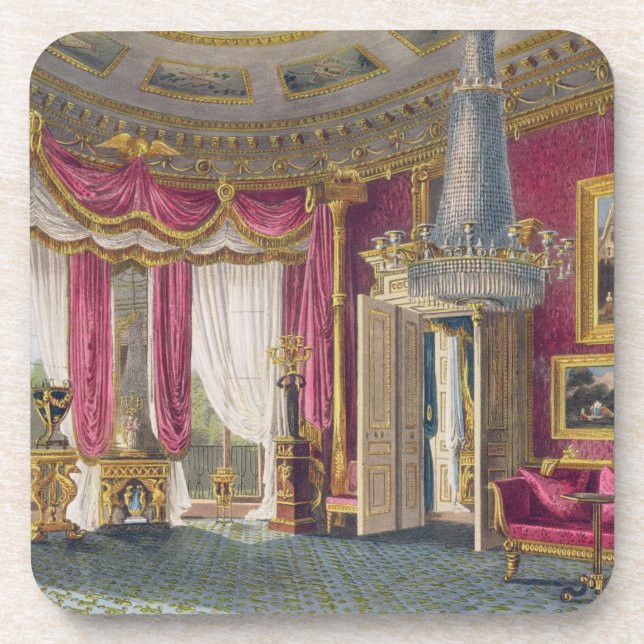 Rose Satin Drawing Room (second view) Carlton Hous Drink Coaster (Front)
