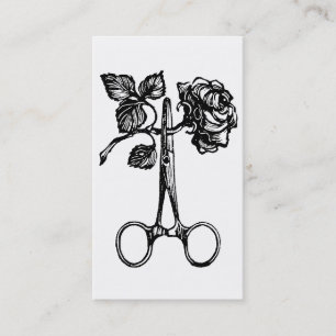 Rose & Scissors Business Card