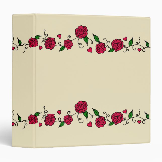 Rose Scrapbook Binder (Front/Spine)