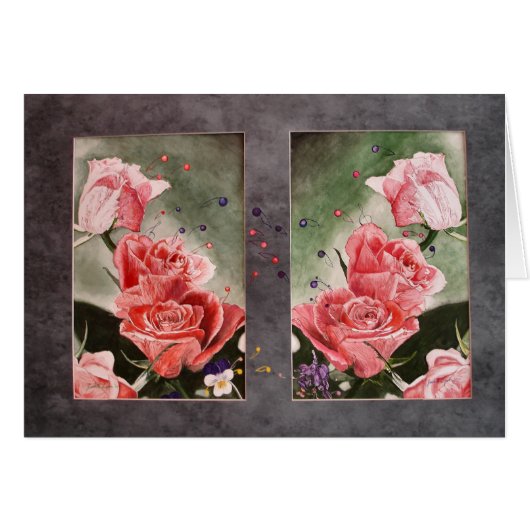 Rose Sends a Note Cards (Front Horizontal)